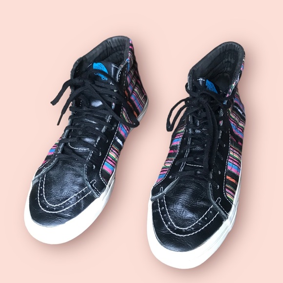 Unisex Vans leather upper sk8-hi vintage skateboarding shoes W’size 8 M’… - Picture 3 of 7